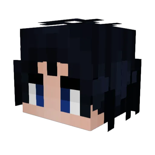 IcySkyDiver Minecraft avatar head, 3D render