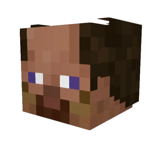 IcyTrio10 Minecraft avatar head, 3D render