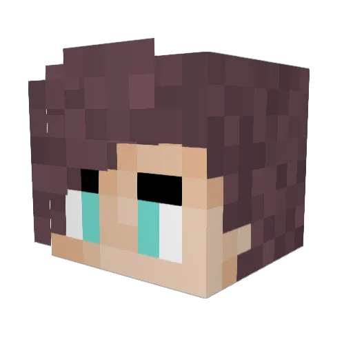 IcyUploadz Minecraft avatar head, 3D render