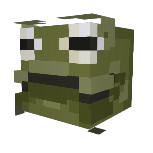 IcyWaffleHero Minecraft avatar head, 3D render