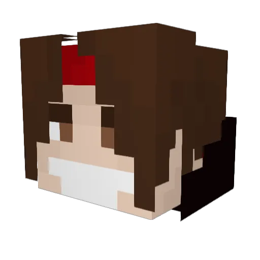 IcyWarren Minecraft avatar head, 3D render