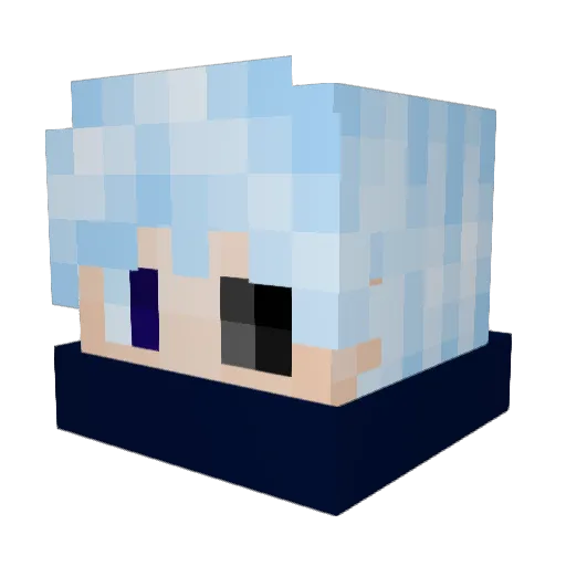 IcyXIV Minecraft avatar head, 3D render