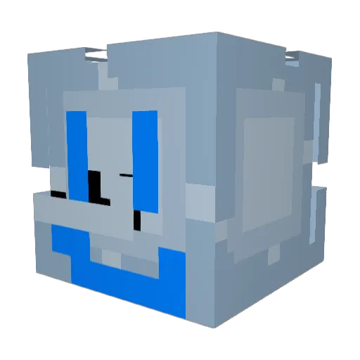 Icy_808 Minecraft avatar head, 3D render