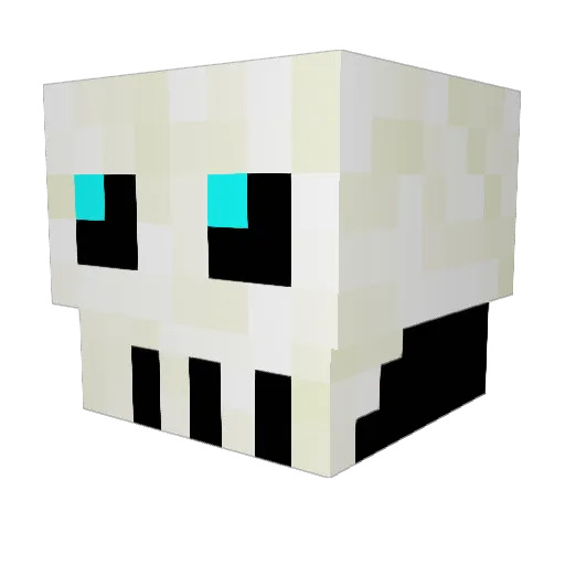 Icy_Chaos Minecraft avatar head, 3D render