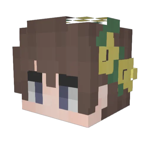 Icy_Nightshade23 Minecraft avatar head, 3D render