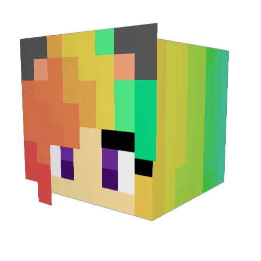 Icy_Queen Minecraft avatar head, 3D render