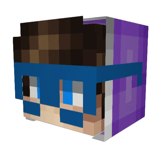 Icy_Trainer Minecraft avatar head, 3D render