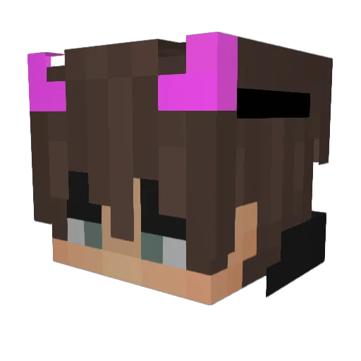 Icy_XT Minecraft avatar head, 3D render