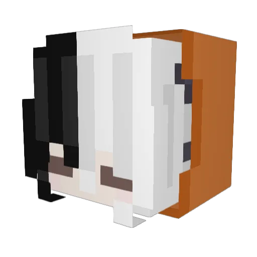 Icy_faru Minecraft avatar head, 3D render