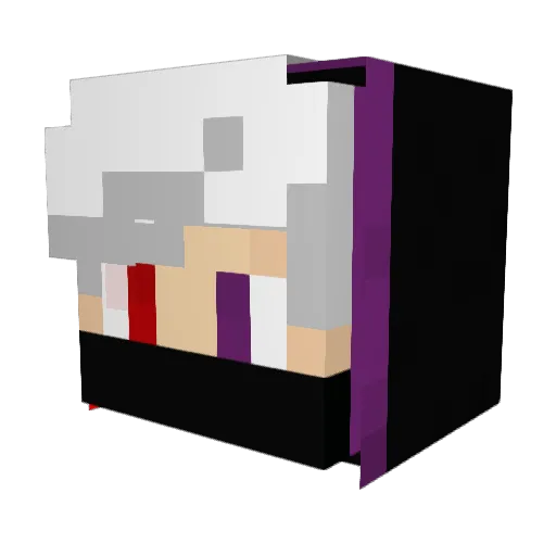 Icyerielder Minecraft avatar head, 3D render