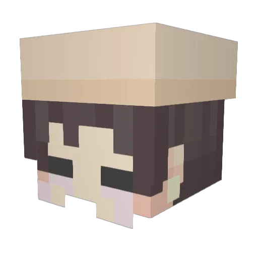 Icyjon923 Minecraft avatar head, 3D render
