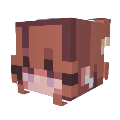 Icyminds Minecraft avatar head, 3D render