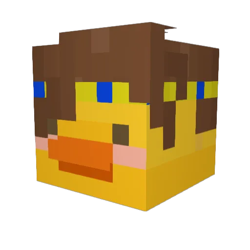 Icyneo Minecraft avatar head, 3D render