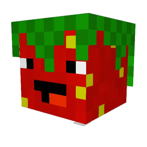 Icystrawberry26 Minecraft avatar head, 3D render