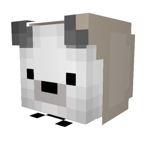 Icyy165 Minecraft avatar head, 3D render