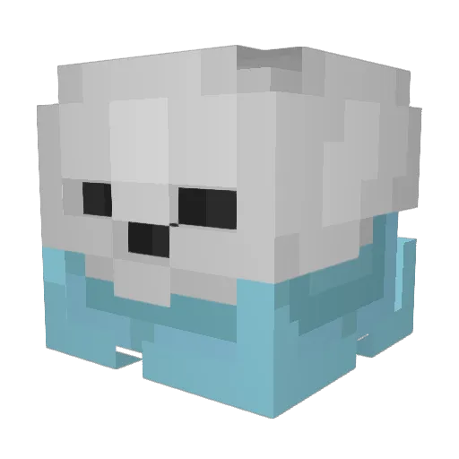IcyyTeas Minecraft avatar head, 3D render