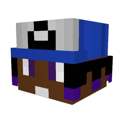 IcyyZero000 Minecraft avatar head, 3D render