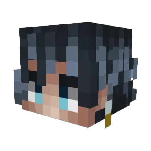Icyzpz Minecraft avatar head, 3D render
