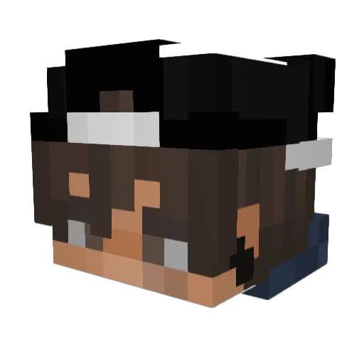 Icyzz_ Minecraft avatar head, 3D render