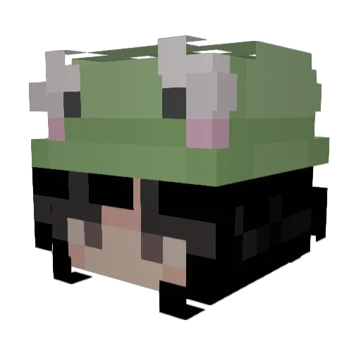 IdaIsabel Minecraft avatar head, 3D render