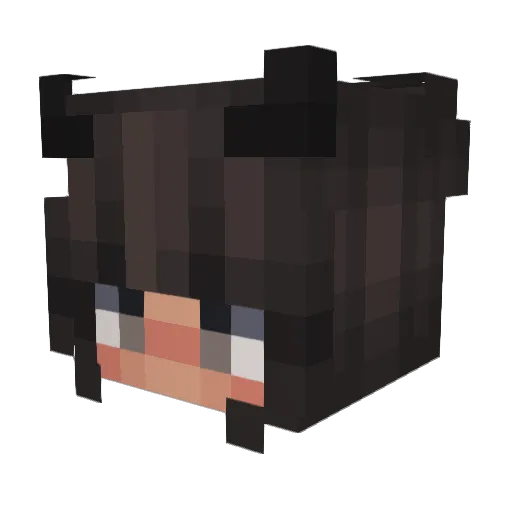 Ida_HM Minecraft avatar head, 3D render