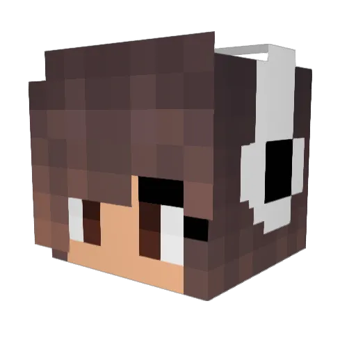 Ida_Viktoria Minecraft avatar head, 3D render