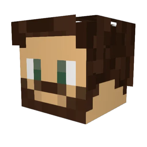 Ida_Vor Minecraft avatar head, 3D render