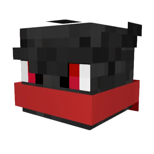 Idaagon Minecraft avatar head, 3D render