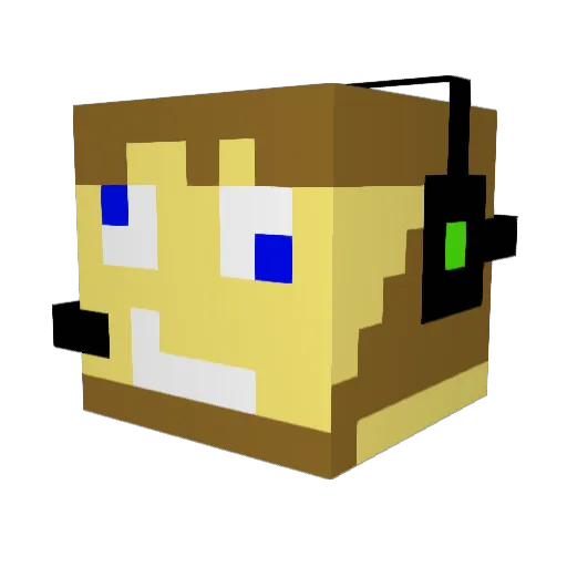 IdanLevy1 Minecraft avatar head, 3D render