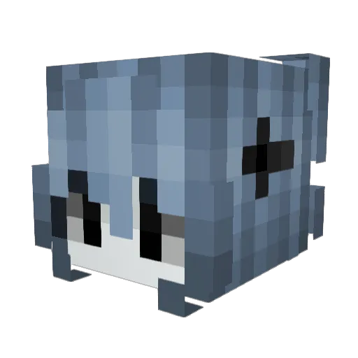 IdeAg Minecraft avatar head, 3D render