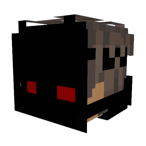 Ideal6678 Minecraft avatar head, 3D render