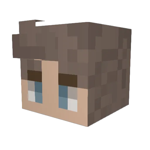 IdealOli Minecraft avatar head, 3D render