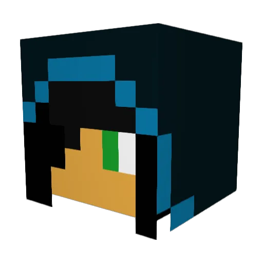 Idealgotta Minecraft avatar head, 3D render