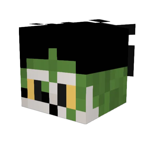 IdeasGame Minecraft avatar head, 3D render