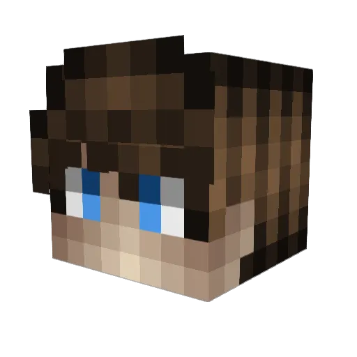 Idek1234 Minecraft avatar head, 3D render