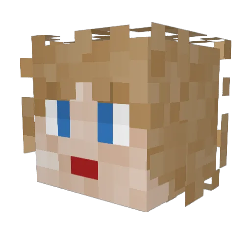 Iden_Kai Minecraft avatar head, 3D render
