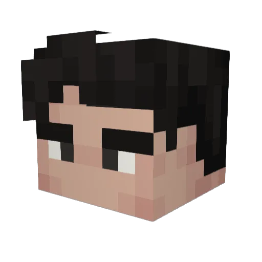 IdenticalArc Minecraft avatar head, 3D render