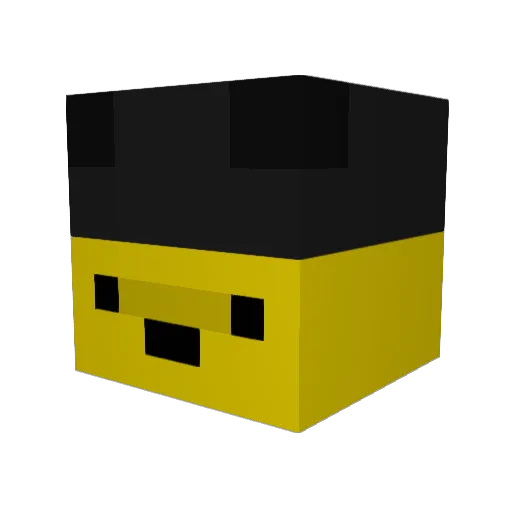 IdentifyYoself1 Minecraft avatar head, 3D render