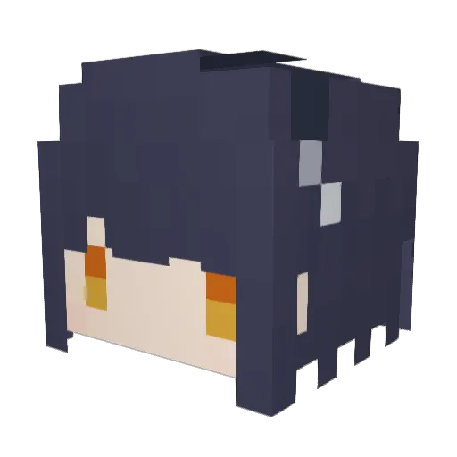 IdentityV Minecraft avatar head, 3D render