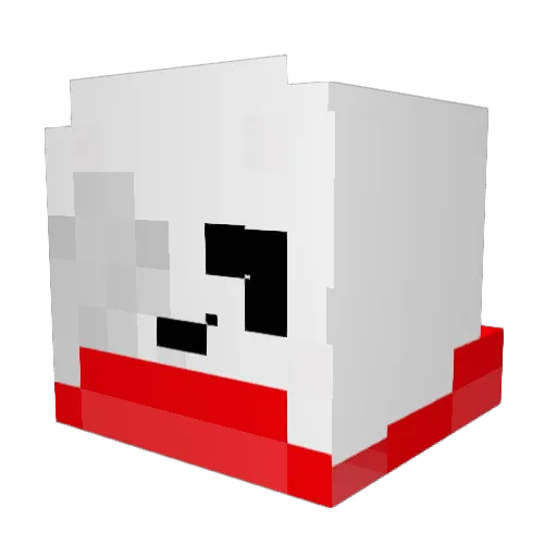 Identity_Sans Minecraft avatar head, 3D render