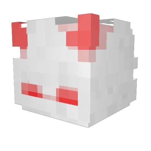 Idfra Minecraft avatar head, 3D render
