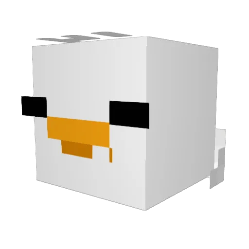 Idg01926 Minecraft avatar head, 3D render