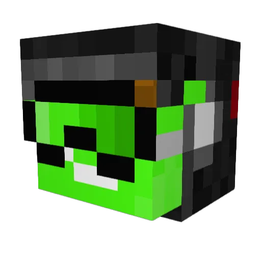 IdiGen Minecraft avatar head, 3D render