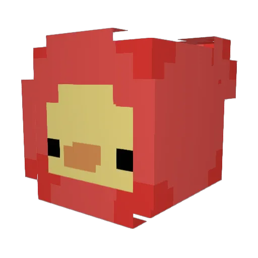 Idibamme Minecraft avatar head, 3D render