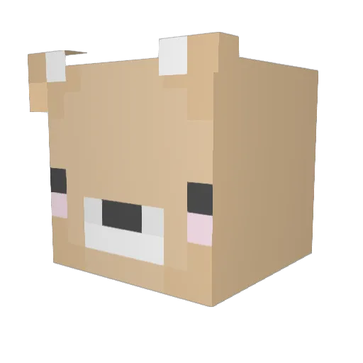 IdikisSin Minecraft avatar head, 3D render