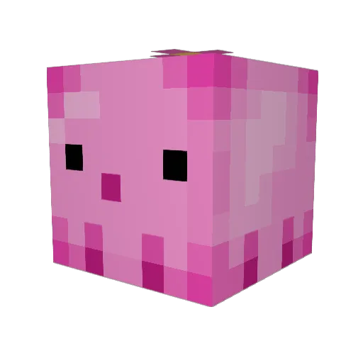 Idilone Minecraft avatar head, 3D render