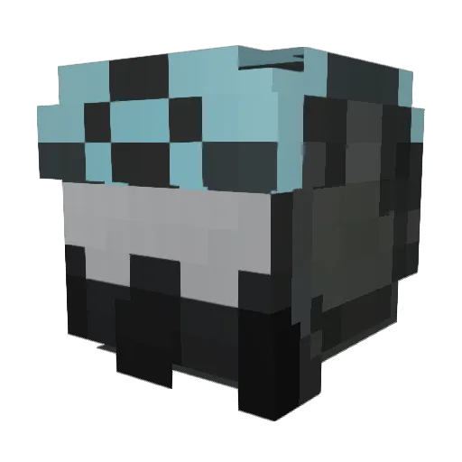 Idiolett Minecraft avatar head, 3D render