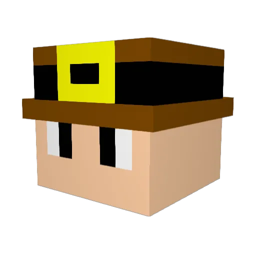 IdiotFarmer99 Minecraft avatar head, 3D render