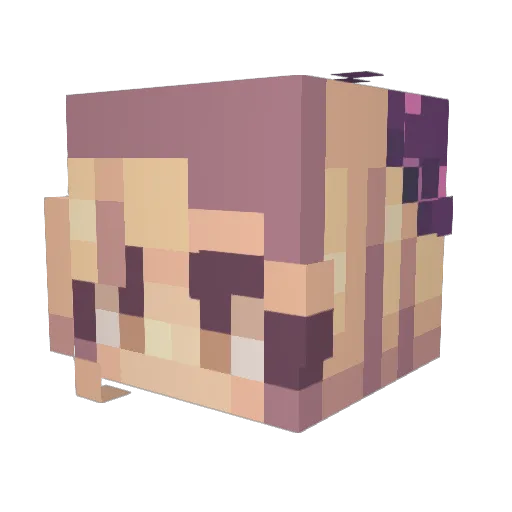 Idiot_Kuma Minecraft avatar head, 3D render