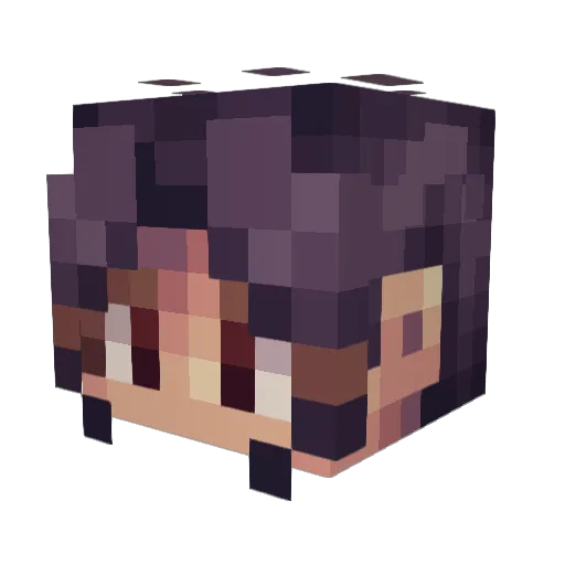Idiotic2ky Minecraft avatar head, 3D render